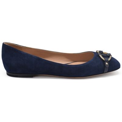 Valentino Garavani Suède ballerine Blauw 36 Valentino Garavani Suède ballerine Blauw 36