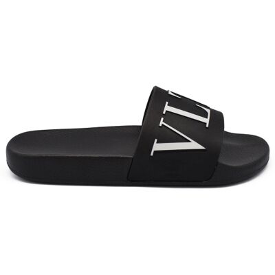 Valentino Garavani VLTN-slippers Zwart 40 Valentino Garavani VLTN-slippers Zwart 40