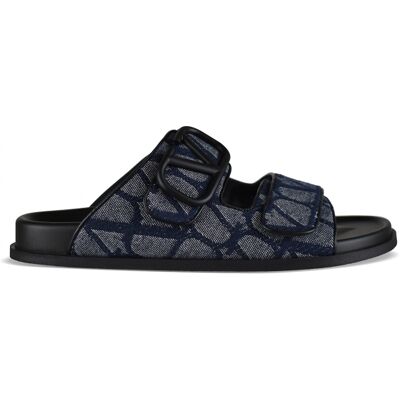 Valentino Garavani V Logo sandalen Blauw 40 Valentino Garavani V Logo sandalen Blauw 40