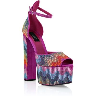 Philipp Plein Sandalen Hoge Hakken Rainbow Waves 38 Philipp Plein Sandalen Hoge Hakken Rainbow Waves 38