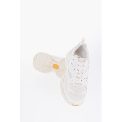 Neil Barrett CROQUIS Mesh en Suède Effen Lage Sneakers in Wit 42 Neil Barrett CROQUIS Mesh en Suède Effen Lage Sneakers in Wit 42
