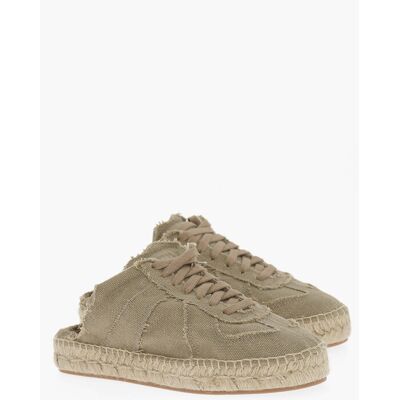 Maison Margiela MM22 Open Back Katoenen Lage Sneakers in Groen 35 Maison Margiela MM22 Open Back Katoenen Lage Sneakers in Groen 35