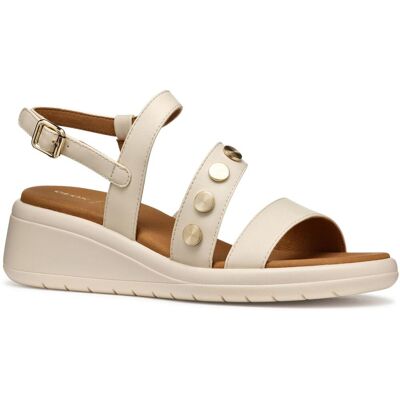 Geox D MELICONIA Synthetisch Polyurethaan Dames Papyrus Wedge schoenen 38 Geox D MELICONIA Synthetisch Polyurethaan Dames Papyrus Wedge schoenen 38