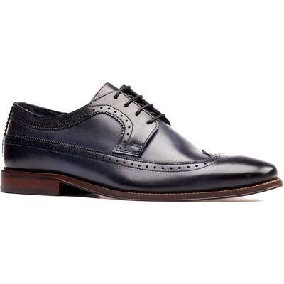 Base London Havisham Leren Heren Marineblauwe Derby Schoenen 39 Base London Havisham Leren Heren Marineblauwe Derby Schoenen 39