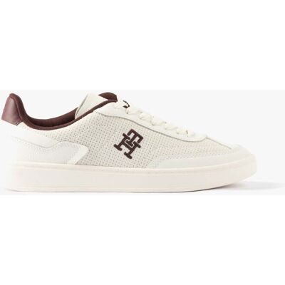 Tommy Hilfiger Th Heritage Sneakers Dames Trainers Wit/bordeaux Fluweel 37 Tommy Hilfiger Th Heritage Sneakers Dames Trainers Wit/bordeaux Fluweel 37