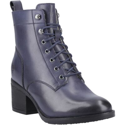 Hush Puppies Harriet Leer Dames Navy Hakken Enkellaarsjes 38 Hush Puppies Harriet Leer Dames Navy Hakken Enkellaarsjes 38