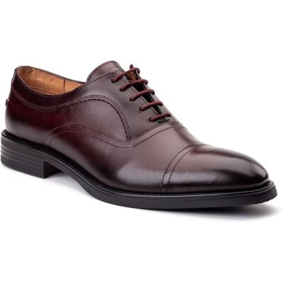 Base London Leren Bordo Oxford Schoenen voor Heren 46 Base London Leren Bordo Oxford Schoenen voor Heren 46