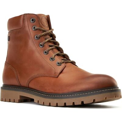 Base London Nickel Leren Heren Enkellaarzen In Tan 46 Base London Nickel Leren Heren Enkellaarzen In Tan 46