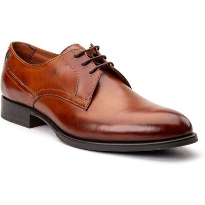 Base London Edison Leren Herenschoenen Met Veters In Verbrand Bruin 39 Base London Edison Leren Herenschoenen Met Veters In Verbrand Bruin 39