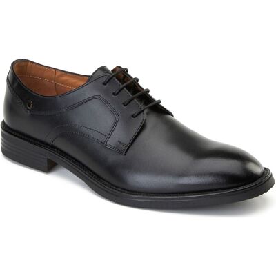 Base London Mouw Leren Heren Zwarte Veterschoenen 46 Base London Mouw Leren Heren Zwarte Veterschoenen 46