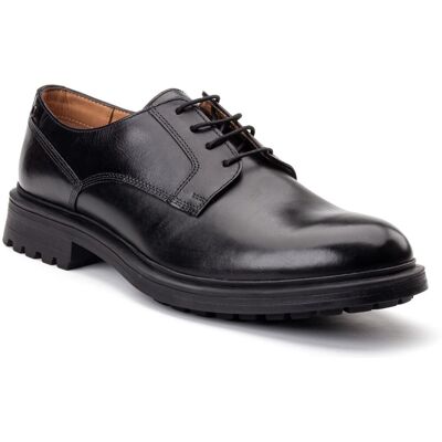 Base London Locke Leren Heren Zwarte Veterschoenen 39 Base London Locke Leren Heren Zwarte Veterschoenen 39