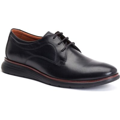 Base London Wing Leren Zwarte Oxford Schoenen Voor Heren 44.5 Base London Wing Leren Zwarte Oxford Schoenen Voor Heren 44.5