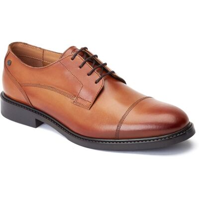 Base London Magnus Leren Herenschoenen In Verbrand Bruin Oxford-Stijl 40.5 Base London Magnus Leren Herenschoenen In Verbrand Bruin Oxford-Stijl 40.5