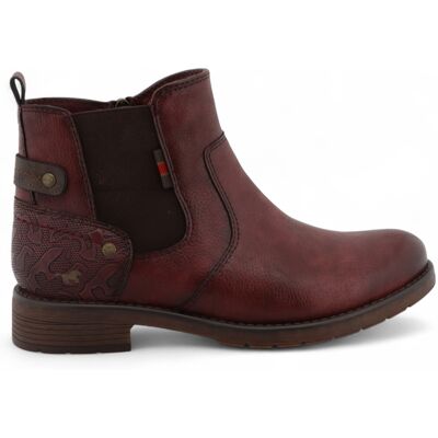 Mustang Dames Burgundy Chelsea Enkellaarsjes 41 Mustang Dames Burgundy Chelsea Enkellaarsjes 41