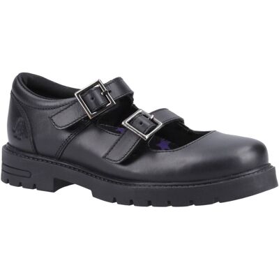 Hush Puppies Ella Junior Leren School Shoes - Zwart UK Maat 11 Hush Puppies Ella Junior Leren School Shoes - Zwart UK Maat 11