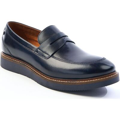 Base London Sid Leer Heren Navy Instappers 43 Base London Sid Leer Heren Navy Instappers 43