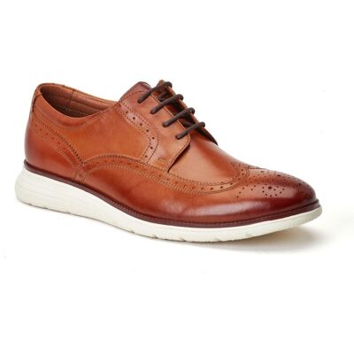 Base London Vliegtuig Heren Leren Burnt Tan Brogues Schoenen 46 Base London Vliegtuig Heren Leren Burnt Tan Brogues Schoenen 46