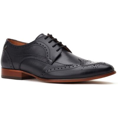 Base London Barbera Excel Leren Heren Zwarte Brogues Schoenen 51.5 Base London Barbera Excel Leren Heren Zwarte Brogues Schoenen 51.5