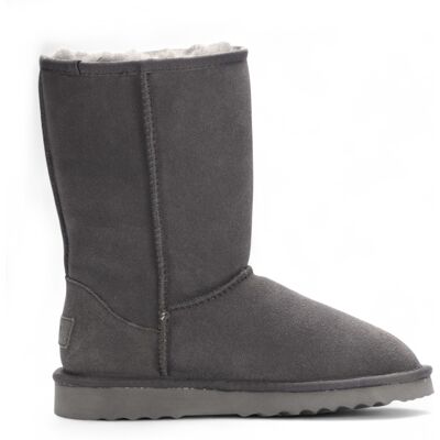 Infinity Leather Dames instaplaarzen van echt schapenvacht, grijs suède - Dusk 38 Infinity Leather Dames instaplaarzen van echt schapenvacht, grijs suède - Dusk 38
