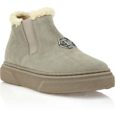 Philipp Plein Eco Shearling Suede Anckle Boots 33.5 EU Philipp Plein Eco Shearling Suede Anckle Boots 33.5 EU
