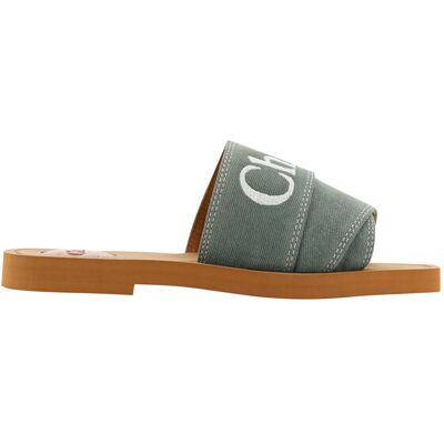 Chloe Collection Woody Slides Casual Canvas Platte Sandalen 36 Chloe Collection Woody Slides Casual Canvas Platte Sandalen 36