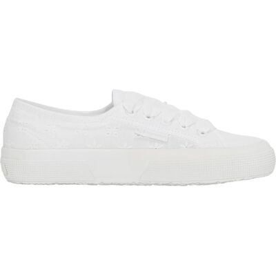 Superga Dames/Dames 2750 Sangallo Flower Trainers (Totaal Wit) 36 Superga Dames/Dames 2750 Sangallo Flower Trainers (Totaal Wit) 36