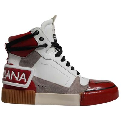 Dolce & Gabbana Multicolor Leren Hoge Sneakers Schoenen 40 Dolce & Gabbana Multicolor Leren Hoge Sneakers Schoenen 40
