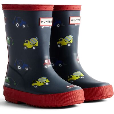 Hunter Kids First Construction Print Laars Rubber Jongens Hunter Navy/Militair Rood Wellingtonlaarzen 39 Hunter Kids First Construction Print Laars Rubber Jongens Hunter Navy/Militair Rood Wellingtonlaarzen 39