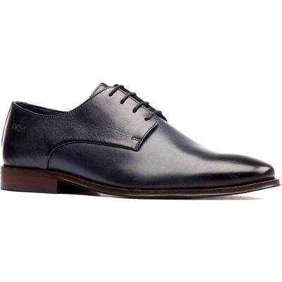 Base London Marley Derby Leren Heren Navy Veterschoenen 38 Base London Marley Derby Leren Heren Navy Veterschoenen 38