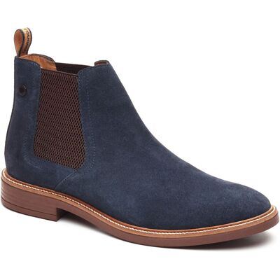 Base London Sussex Chelsea Boot Leer Heren Navy Boots 43 Base London Sussex Chelsea Boot Leer Heren Navy Boots 43