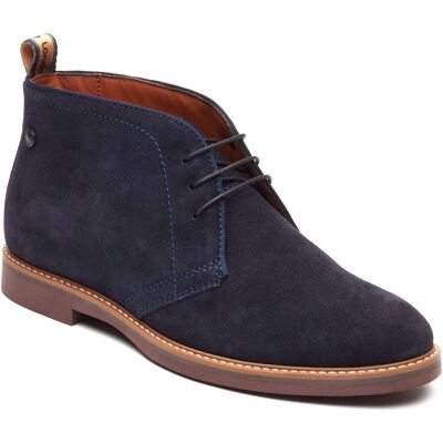 Base London Carlton Chukka Leren Herenschoenen in Marineblauw 47.5 Base London Carlton Chukka Leren Herenschoenen in Marineblauw 47.5