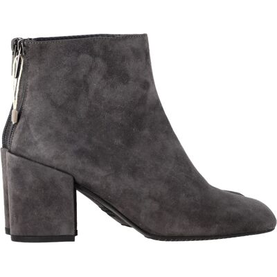 Stuart Weitzman Pre-owned Stuart Weitzman Bacari Block-eel Enkellaarzen in Grijs Suède 36 Stuart Weitzman Pre-owned Stuart Weitzman Bacari Block-eel Enkellaarzen in Grijs Suède 36