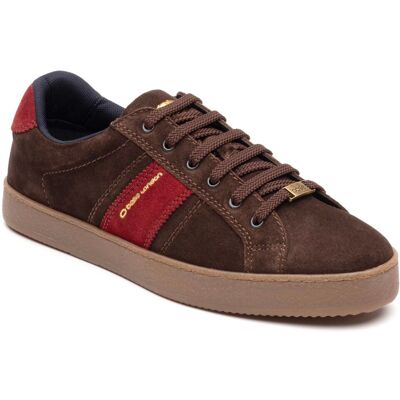 Base London Hopper Leren Heren Sneakers Brun 39 Base London Hopper Leren Heren Sneakers Brun 39