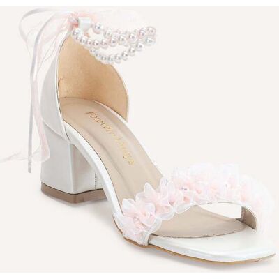 Forever & Always Moana Lace Bridal Laag Hak Sandalen (Women) 38 Forever & Always Moana Lace Bridal Laag Hak Sandalen (Women) 38