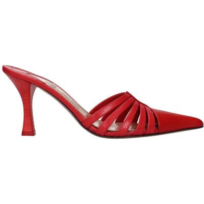 Paris Texas Rode Leren Stiletto Hakken Sandalen 37.5 EU Paris Texas Rode Leren Stiletto Hakken Sandalen 37.5 EU