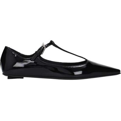 The Attico De Attico Zwarte Leren Ballerina's 38.5 EU The Attico De Attico Zwarte Leren Ballerina's 38.5 EU