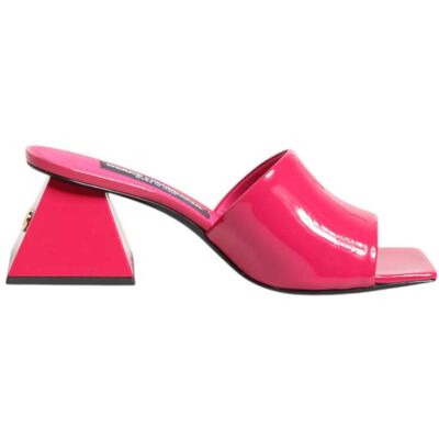 Dolce & Gabbana Roze Open Teen Blockhak Muilen Sandalen Schoenen 35 Dolce & Gabbana Roze Open Teen Blockhak Muilen Sandalen Schoenen 35