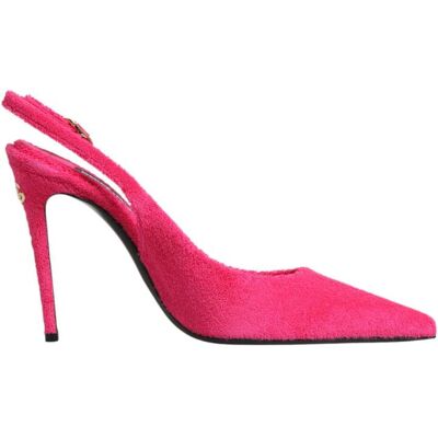 Dolce & Gabbana Roze Suède Hoge Hakken Slingback Schoenen 35 Dolce & Gabbana Roze Suède Hoge Hakken Slingback Schoenen 35