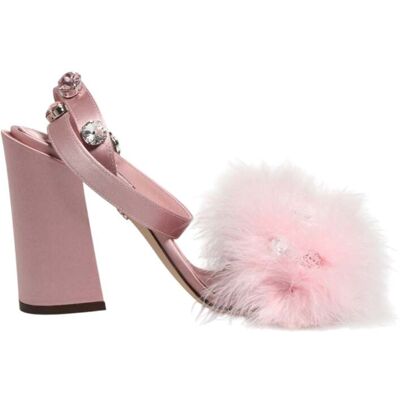 Dolce & Gabbana Roze Pailletten Enkelsandalen Schoenen 36.5 EU Dolce & Gabbana Roze Pailletten Enkelsandalen Schoenen 36.5 EU