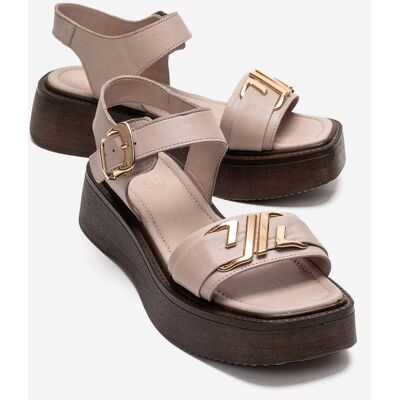 Forever & Always Lone Leren Platform Sandaal 39 Forever & Always Lone Leren Platform Sandaal 39