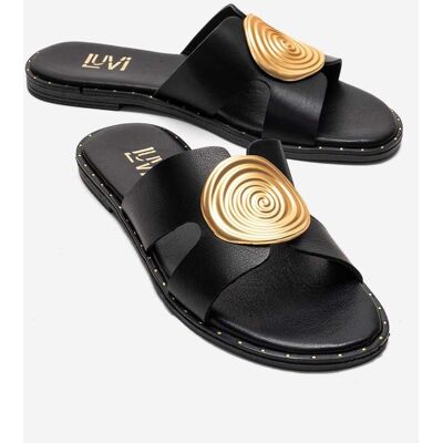 Forever & Always Nolita Leren Slide Sandaal 36 Forever & Always Nolita Leren Slide Sandaal 36