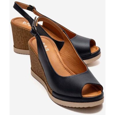 Forever & Always Helina Leren Wedge Sandaal 36 Forever & Always Helina Leren Wedge Sandaal 36