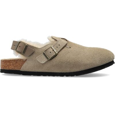 Birkenstock Tokio Shearling Suede Mules 44 Birkenstock Tokio Shearling Suede Mules 44