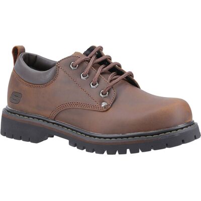 Skechers Tom Cats Leren Heren Donkerbruine Veterschoenen 47.5 Skechers Tom Cats Leren Heren Donkerbruine Veterschoenen 47.5