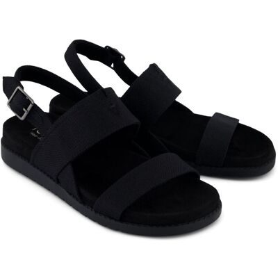 TOMS Marin Slingback Canvas Dames Zwarte Sandalen 42 TOMS Marin Slingback Canvas Dames Zwarte Sandalen 42