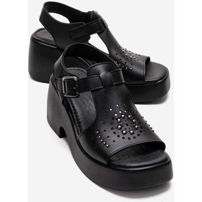 Forever & Always Romina Leren Platform Sandaal 37 Forever & Always Romina Leren Platform Sandaal 37