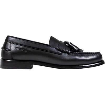 Tommy Hilfiger Zwarte Leren Instap Loafers 40 Tommy Hilfiger Zwarte Leren Instap Loafers 40