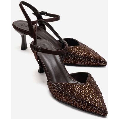 Forever & Always Vilka Verfraaide Slingback Kitten Heel Pumps 37 Forever & Always Vilka Verfraaide Slingback Kitten Heel Pumps 37
