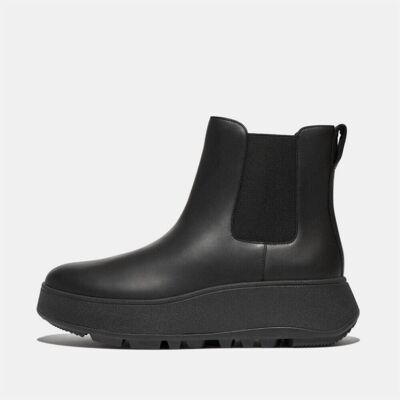 FitFlop Fit Flop Dames/Dames F-Mode Leren Flatform Chelsea Laarzen (Zwart) 38.5 FitFlop Fit Flop Dames/Dames F-Mode Leren Flatform Chelsea Laarzen (Zwart) 38.5