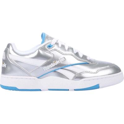 Reebok Dames/Dames BB 4000 II Metallic Leren Trainers (Zilver) 37.5 Reebok Dames/Dames BB 4000 II Metallic Leren Trainers (Zilver) 37.5